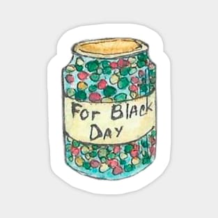 "For Black Day" sweet sticker Magnet