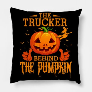 Mens The CHEF Behind The Pumpkin T shirt Funny Halloween T Shirt_TRUCKER Pillow