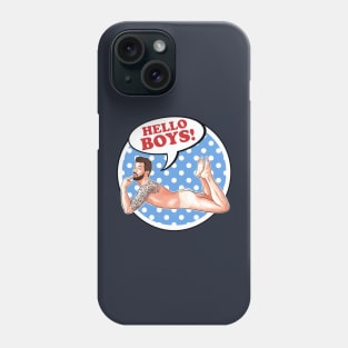 Hello Boys - blue moon Phone Case