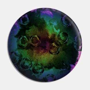 Rainbow Fluid Pour Galaxy Planet Pin