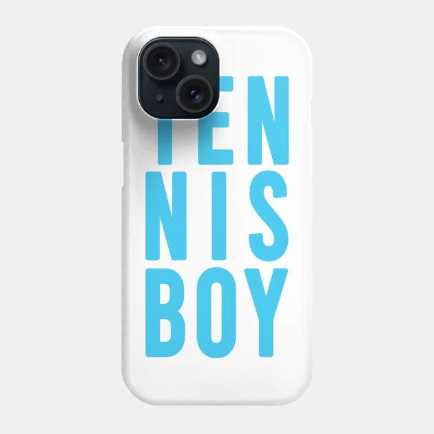 tennis boy blue Phone Case by rsclvisual