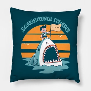 Jawsome Dude Pillow