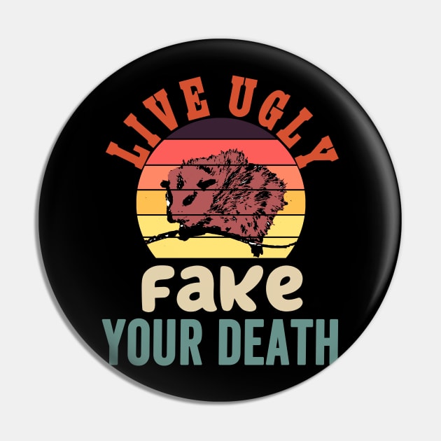 LIVE UGLY FAKE YOUR DEATH OPOSSUM FUNNY Pin by Redmart