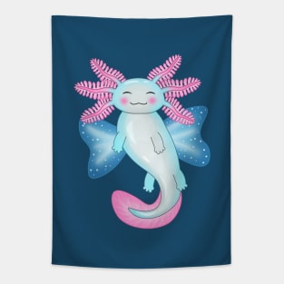 Pastel Fairy Axolotl flying Tapestry