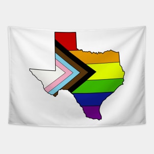 Progress pride flag - Texas Tapestry