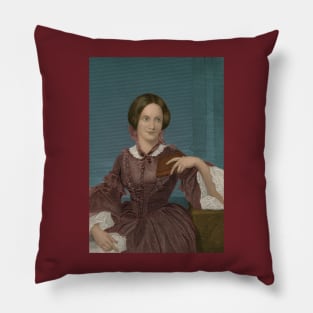 Charlotte Bronte, English Author Pillow