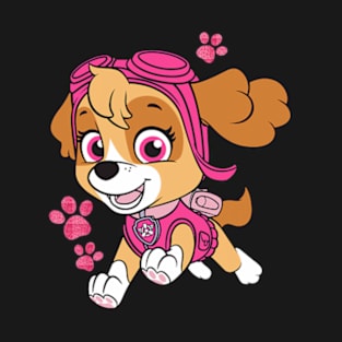 Female Dog And Cute Cartoon T-Shirt