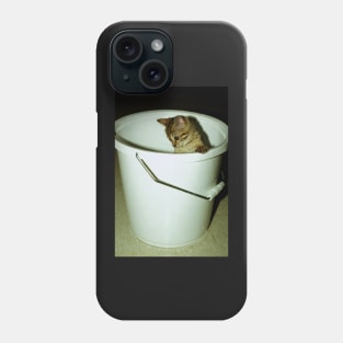 Cutie - Leopard-spotted Bengal Kitten (Did I Dive in There?) Phone Case