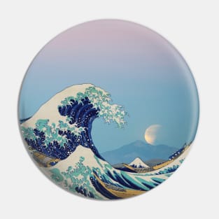 The Great Wave - Moon Pin