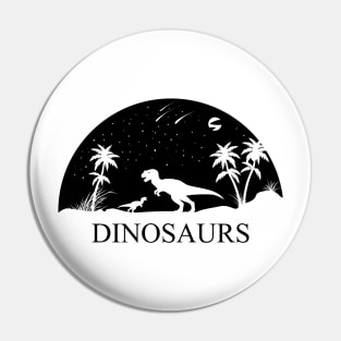 Dinosaurs Under the Stars Pin