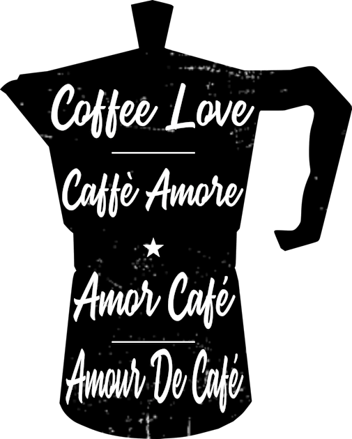 Coffee Love Distressed Kids T-Shirt by TaliDe