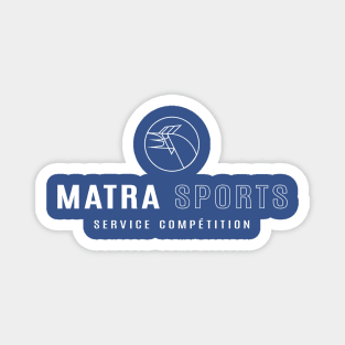 Matra Sports Service Competition logo 1973 - white Magnet