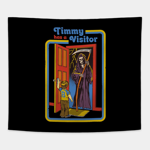 Timmy has a Visitor - Grim Reaper - Tapestry | TeePublic