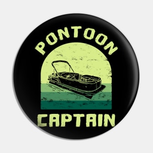 Pontoon Boat Captain Pin