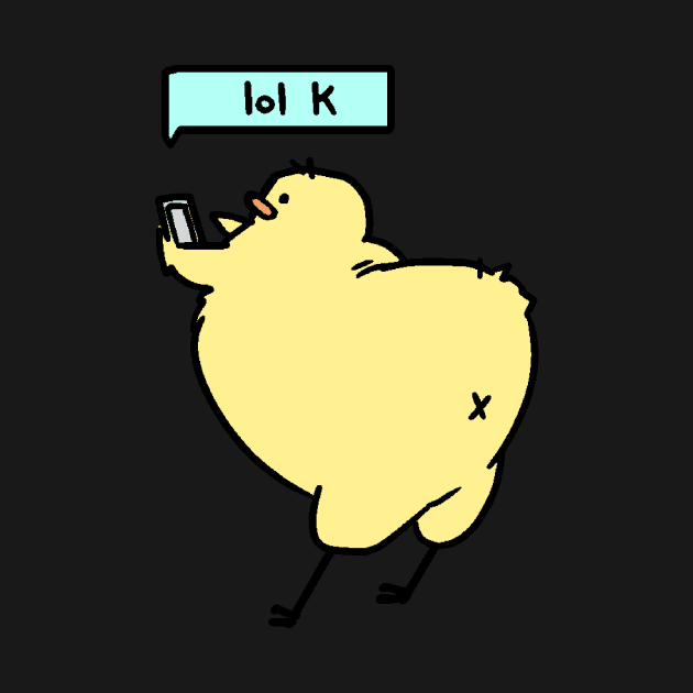 Texting Birdblob by Sabtastic