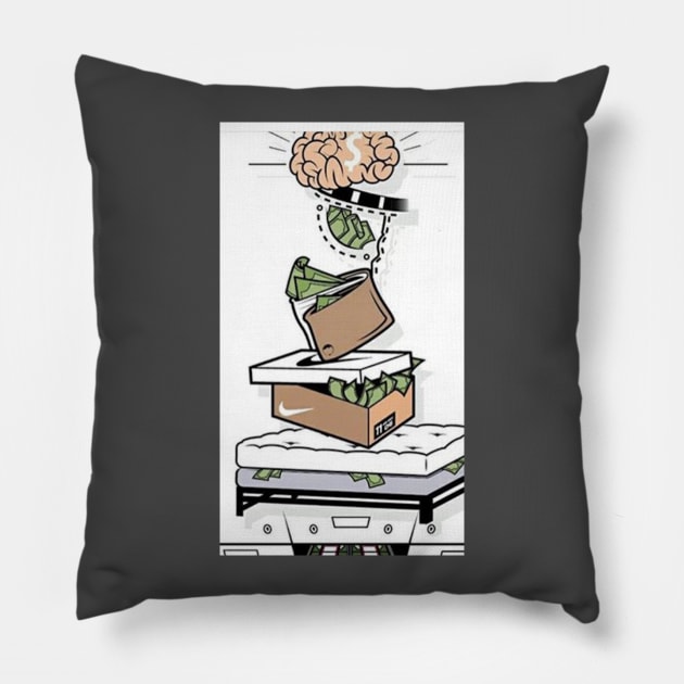 THINK AND GROW RICH Pillow by ceethemoney13