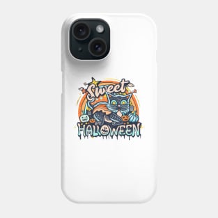 Sweet Halloween colorful magic cat Phone Case
