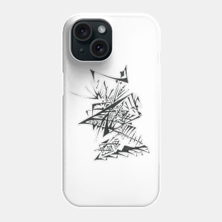 Layers Unique Black White Abstract Art Phone Case