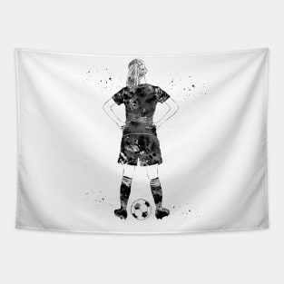 Soccer Player Girl Tapestry