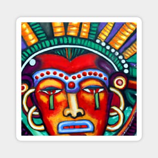 Colorful Mexican God Painting Magnet