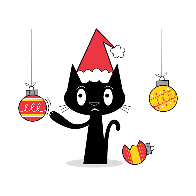 Naughty Holiday Cat by Andy McNally