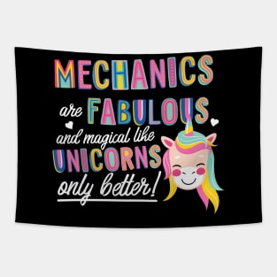 Mechanics are like Unicorns Gift Idea Tapestry