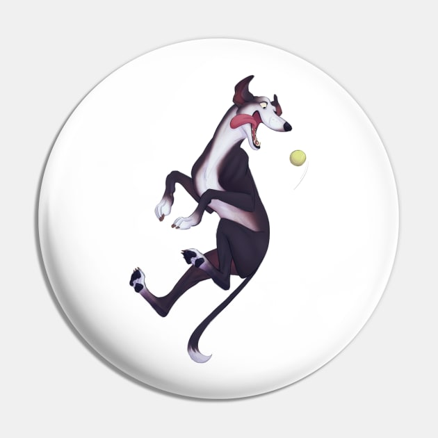 Greyhound Pin by PaulaBS