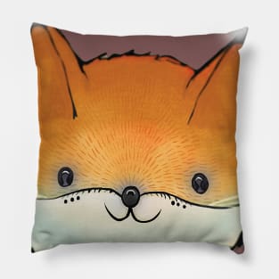 Funny fox artwork Pillow