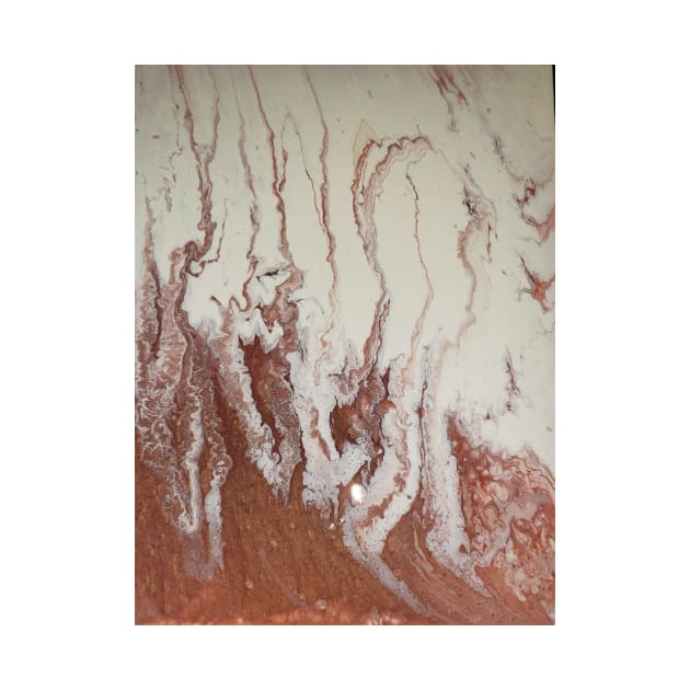 Drizzled copper and cream by Kim-Pratt