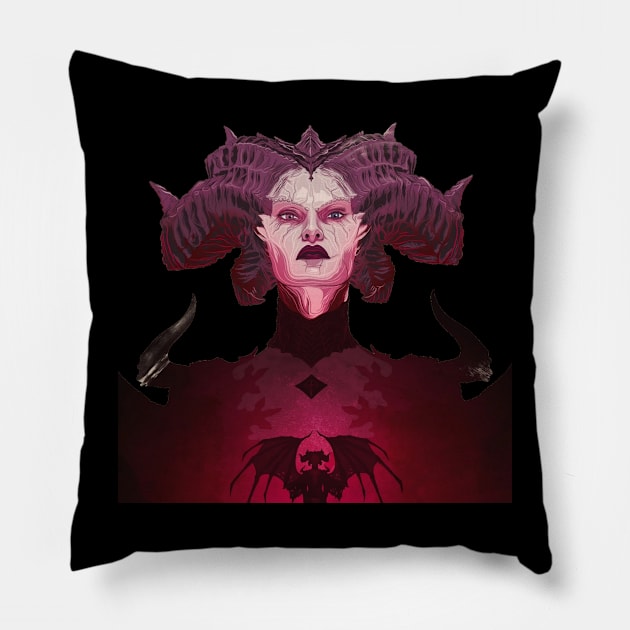 Diablo IV Pillow by shadowNprints