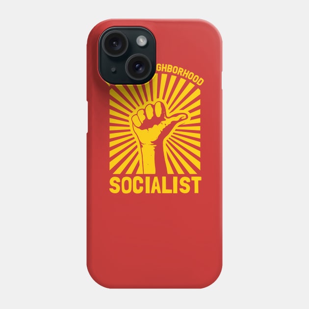 Friendly Neighborhood Socialist Phone Case by dumbshirts