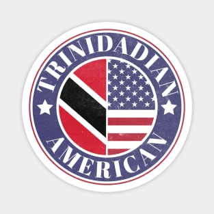 Proud Trinidadian-American Badge - Trinidad and Tobago Flag Magnet