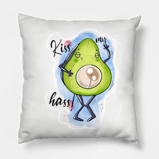 Kiss my hass! 🥑😙 Pillow