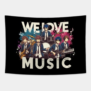 We Love Music Anime Manga School Band Husbando Otaku Otome Tapestry