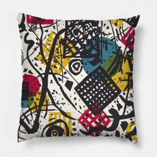 Wassily Kandinsky Kleine Welten V (Small Worlds V) Pillow