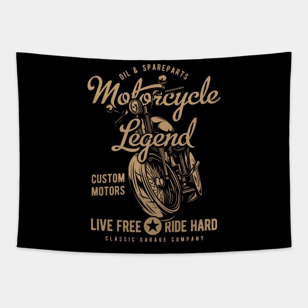 Motorcycle Legend Tapestry by Verboten