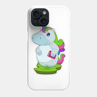 Unicorn Reading Book Phone Case