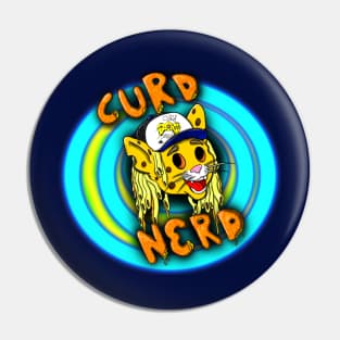 Curd Nerd full logo Pin