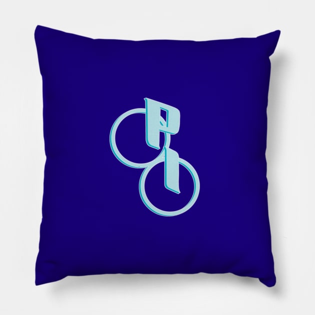 Parker Industries: Data Blue Pillow by SwittCraft