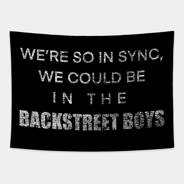 We’re so in sync - Distressed Tapestry by PruneyToons