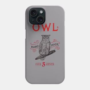 Red Owl Cigar Sign from the Early 20th Century Phone Case