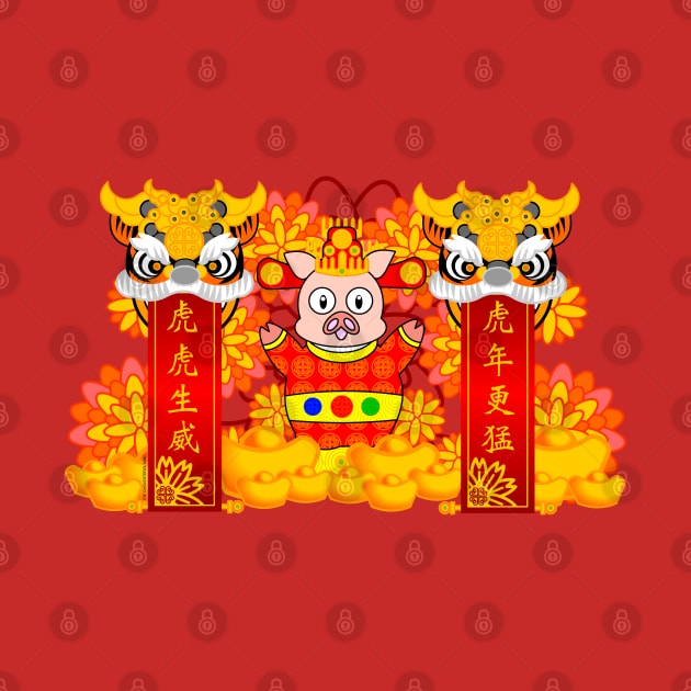 CNY: FORTUNE PIGGY'S YEAR OF THE TIGER BLESSINGS by cholesterolmind