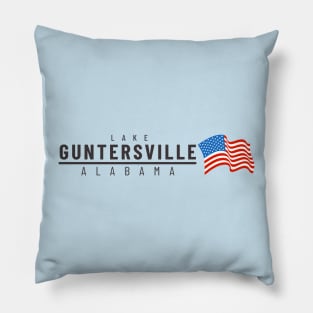 Lake Guntersville USA - dark text Pillow