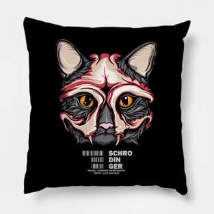 schrodinger cat Pillow