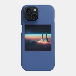 Interplanetary Spaceport Phone Case