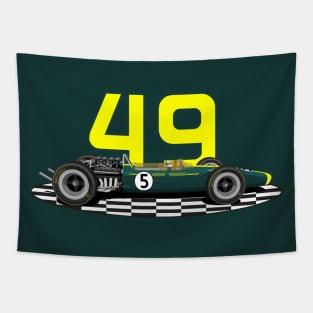 British Racing Green Tapestry