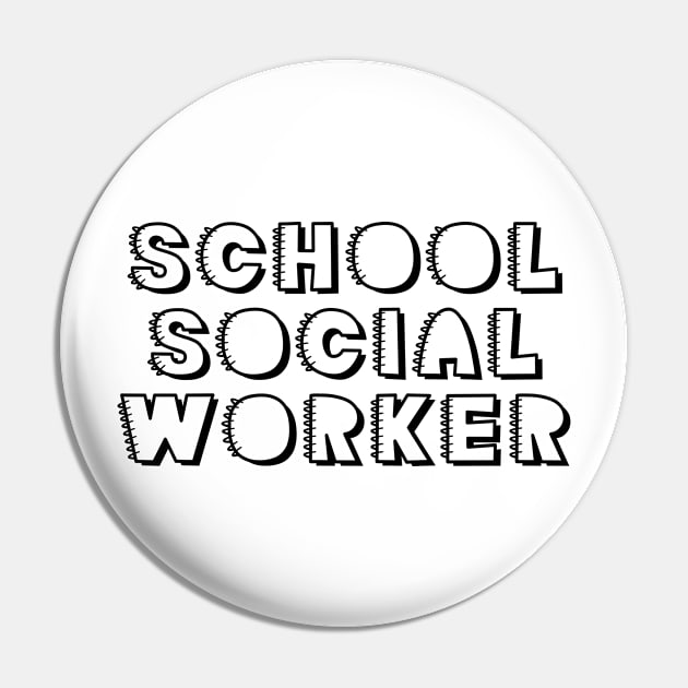 School Social Worker Pin by Adisa_store