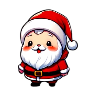 Happy Kawaii Santa Claus 02 T-Shirt