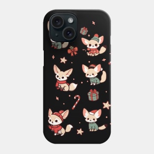 Festive Fennec Foxes - Cute Christmas Pattern Phone Case