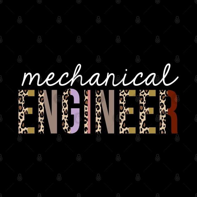 Mechanical Engineer Leopard Print Funny Gift by HeroGifts